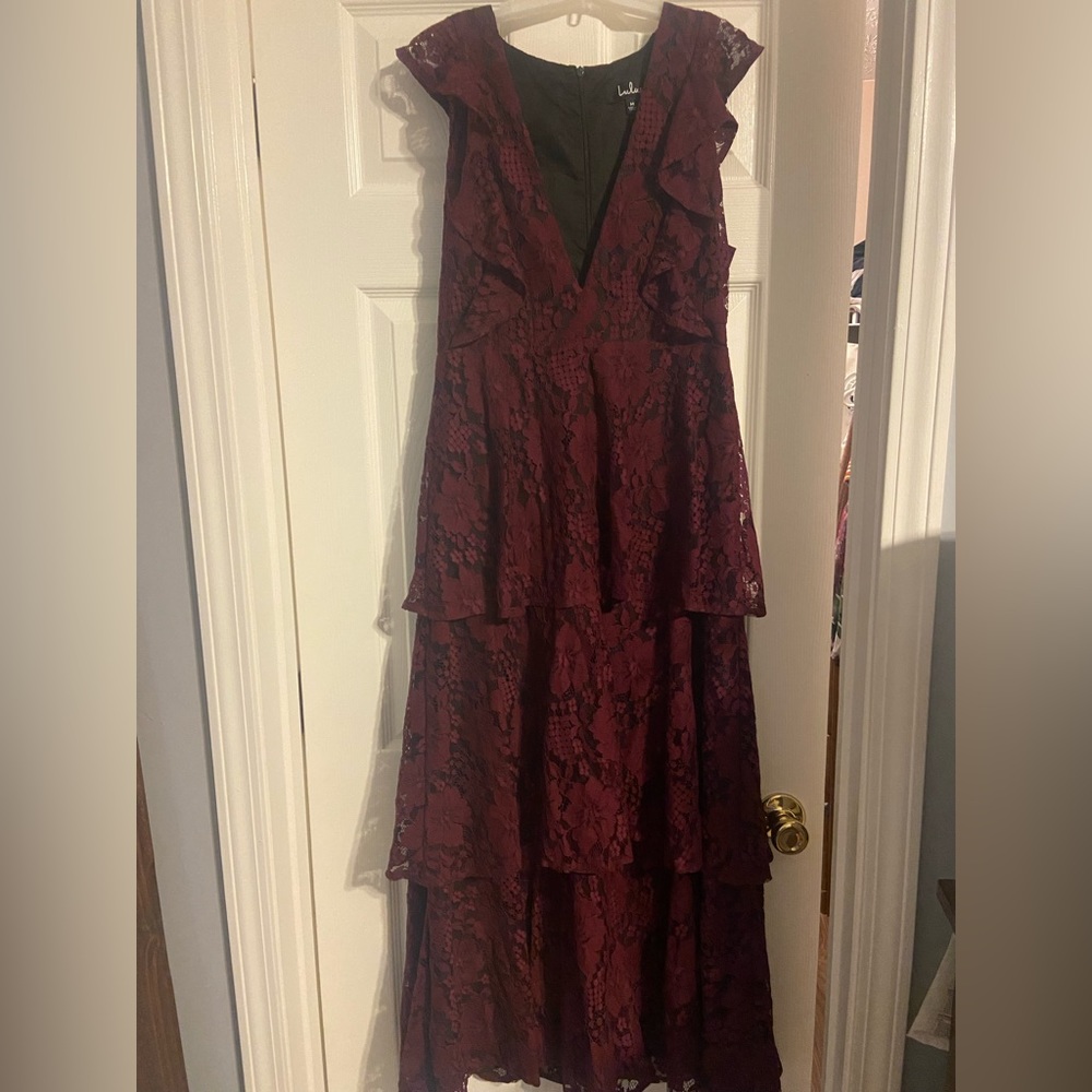 Lace detail lulu midi dress